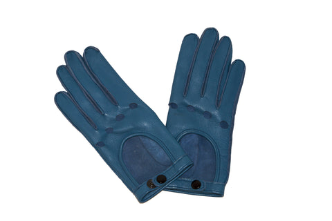 NEW ARRIVAL - Ocean Blue Biker Gloves