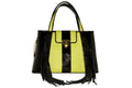 NEW ARRIVAL - Trapezoid Small Envy Green Fringed Delight Tote