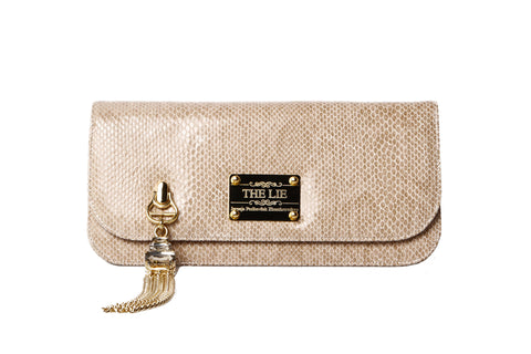 Small Clutch Powder Pink Snake