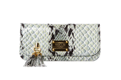 Small Clutch Blue Python