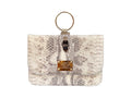 NEW ARRIVAL - Classic Bracelet Clutch Gray Snake