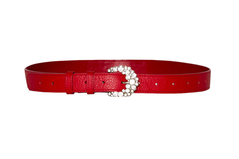 NEW ARRIVAL - Sexy Red Babydoll Skinny Belt