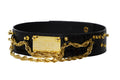 Chained Rebel Black Wide Belt
