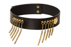 Classic Black Chainy Waist Belt