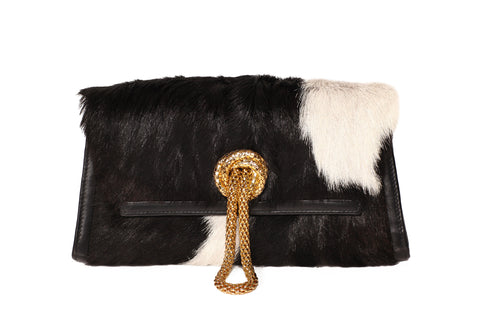 Trapezoid Winter Black & White Delight Clutch