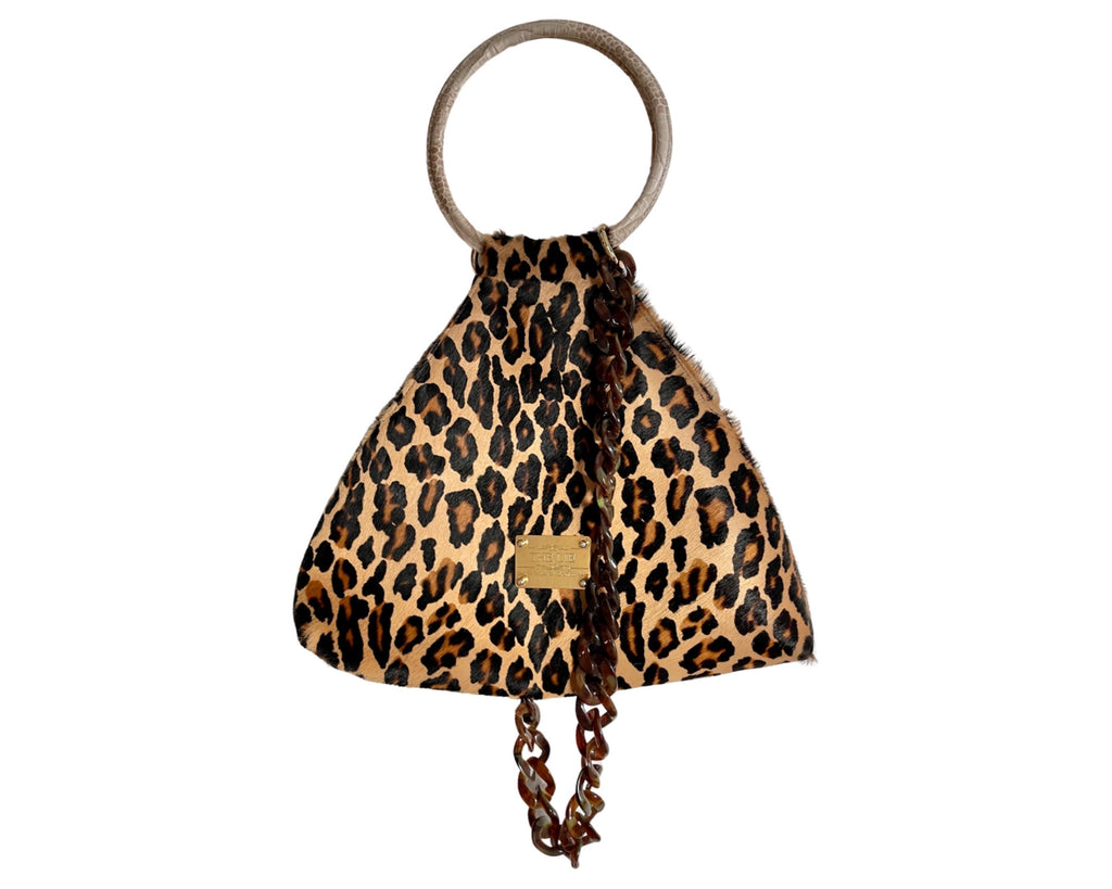 NEW ARRIVAL - Soft Geometric Brown Leopard Bag