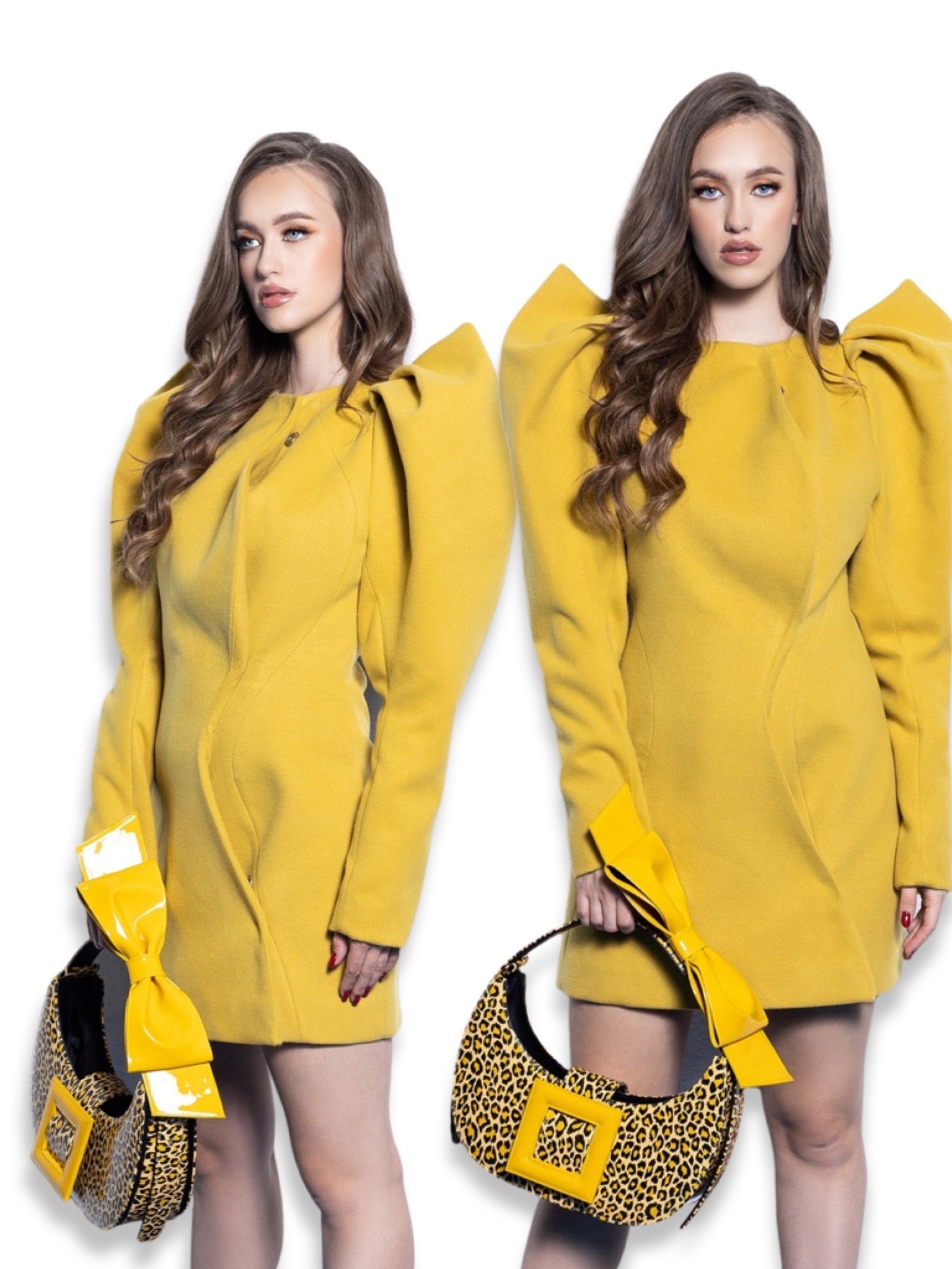 NEW ARRIVAL - Celeste Half Moon Bow Bag Crazy Leopard