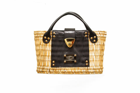 NEW ARRIVAL - Summer Beauty Gold Buckle Mini Straw Bag