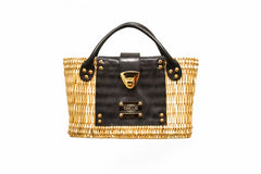 NEW ARRIVAL - Summer Beauty Gold Buckle Mini Straw Bag