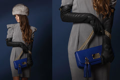 Small Shoulder & Cross Body Clutch Indigo Blue