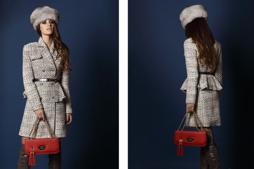 Small Shoulder & Cross Body Clutch Strawberry Red