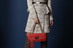 Small Shoulder & Cross Body Clutch Strawberry Red